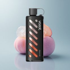 VOZOL Gear Shisha 25000 Puffs Melocotón Helado con 1000mAh y Dual Mesh
