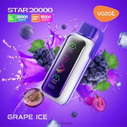 Vozol Vape Flavors - VOZOL STAR 20000 hielo de uva 8VJRF9